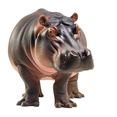 A hippo on white background,png