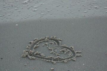 footprint in the sand
