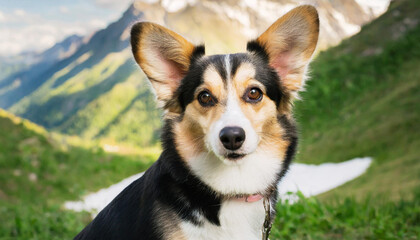 Dog listening with big ear