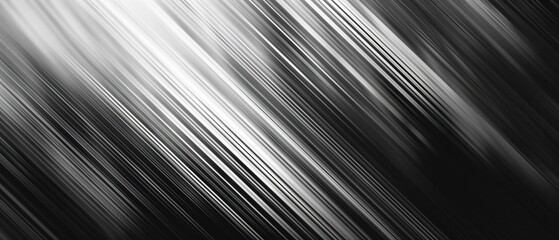A dynamic abstract of diagonal lines in monochrome