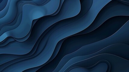 Modern dark blue abstract background paper shine and layer element for presentation design