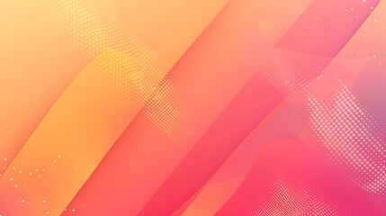 Simple coral orange abstract gradient geometric background