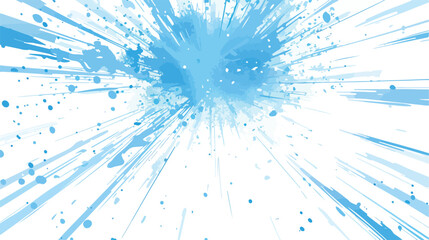 Abstract blue background. explosion star. Flat vector