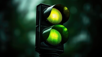 go stoplight green light - obrazy, fototapety, plakaty