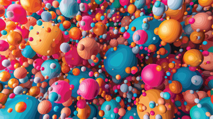 An abstract background made by many spheres