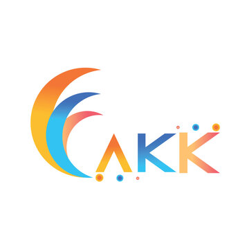 AKK letter technology Web logo design on white background. AKK uppercase monogram logo and typography for technology, business and real estate brand.
