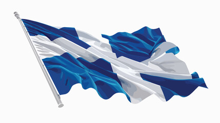 Finland flag vector illustration on a white background