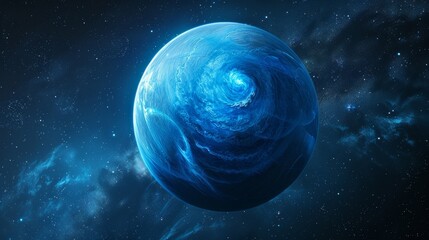 Neptune, Outer space element concept, futuristic background