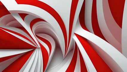 red and white abstract