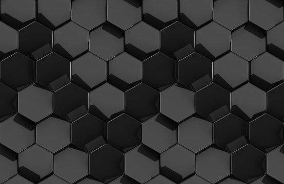 3D Hexagon Mosaic Pattern for Modern Design