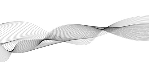 Abstract grey smooth element swoosh speed wave modern stream background. Abstract wave line for brochure, flyer, banner, template, wallpaper background with wave design. Abstract business wave lines.
