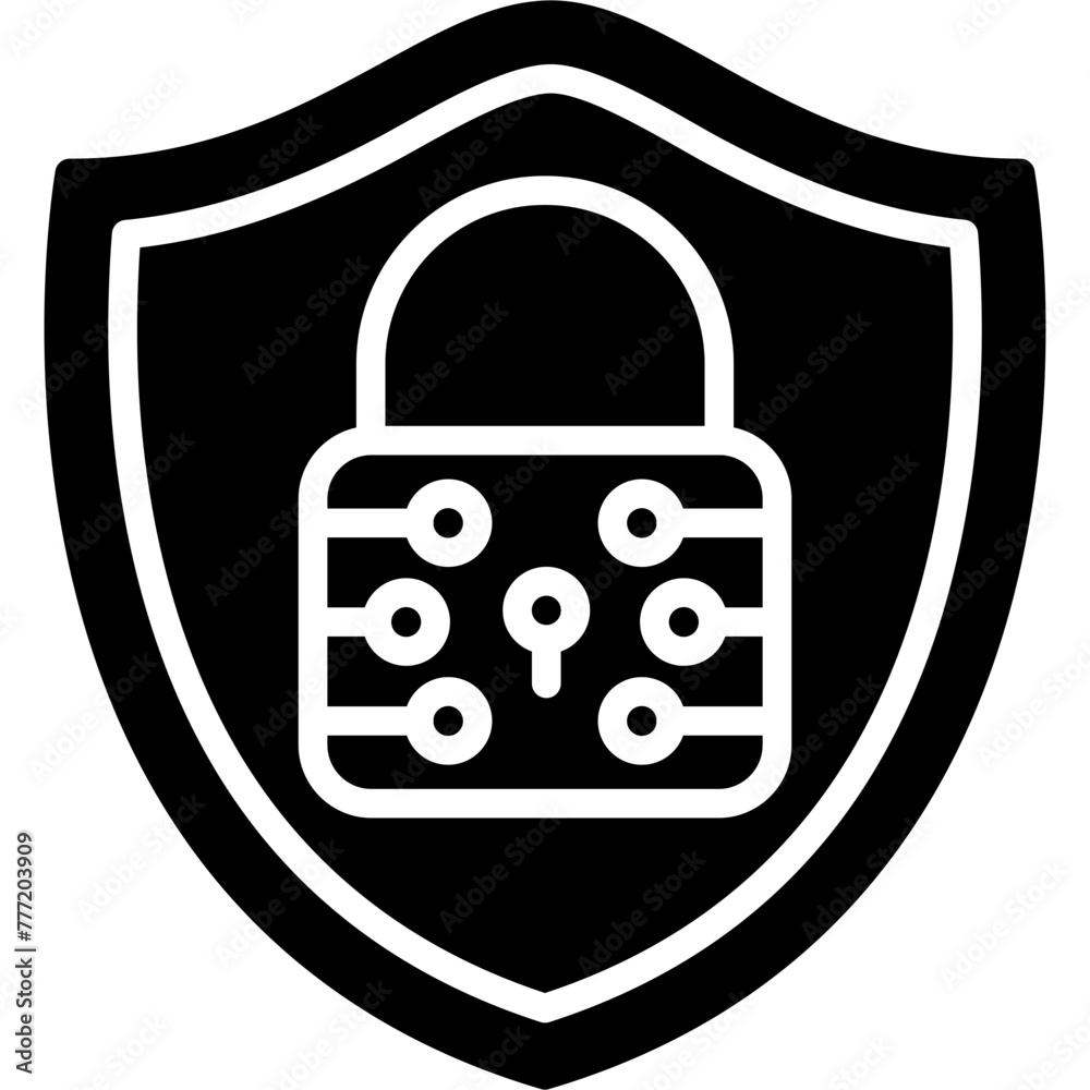 Sticker Security Shield Icon