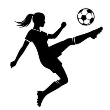 minimalist Football player kicking ball vector black color silhouette, Black color silhouette, isolated white background-01