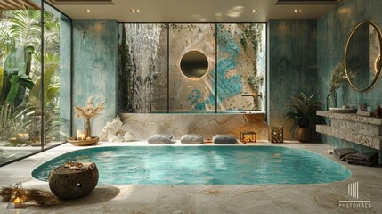 washed with luxury indoor pool