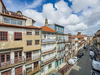 Architecture full of colors of Oporto in Portugal