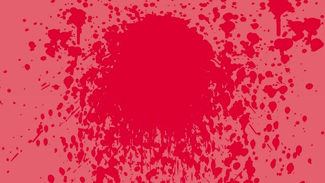 Red Paint Splash On Alpha