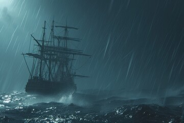 The Power of Nature: Ship Encounters Violent Storm