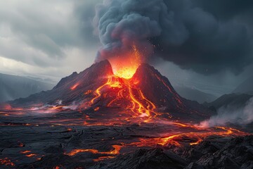 Molten Majesty: Capturing a Volcanic Eruption