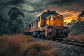 Steel Titans: Diesel Trains Conquering the Tracks