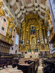 Inside Sé do Porto (Cathedral of Porto) in Portugal