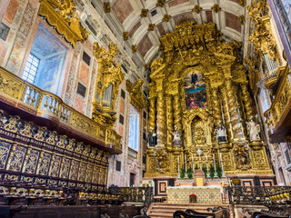 Inside Sé do Porto (Cathedral of Porto) in Portugal