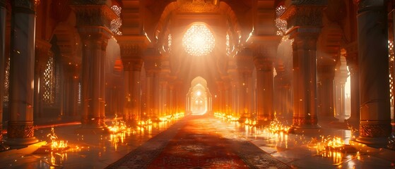 Arabian Nights: Genies, Carpets, and Ancient Cities - A Magical Inspiration. Concept Arabian Nights, Genies, Carpets, Ancient Cities, Magical Inspiration - obrazy, fototapety, plakaty