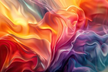 Obraz premium A Mesmerizing 3D Abstract Multicolor Visualization