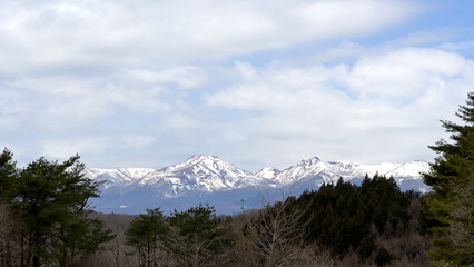 残雪の那須連山