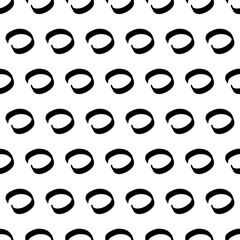 Seamless pattern with sketch circles shape