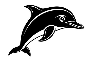 Dolphin Silhouette Vector Logo Art: Iconic Graphics & Illustrations ,dolphin silhouette design