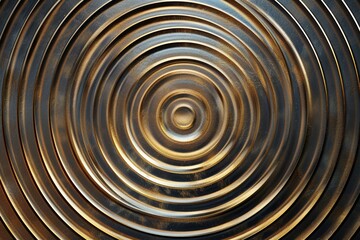 Obraz premium Abstract background with concentric circles in bronze and brown tones