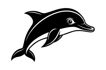 Dolphin Silhouette Vector Logo Art: Iconic Graphics & Illustrations ,dolphin silhouette design
