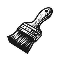Paint brush vector silhouette 