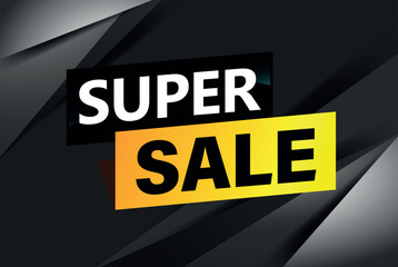 super sale poster banner graphic design icon logo sign symbol social media website coupon

