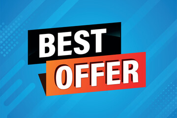 best offer poster banner graphic design icon logo sign symbol social media website coupon

