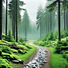 road in the forest
