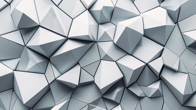 Polygon mosaic background. Generative AI