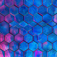 Textured mosaic background with a seamless hexagon pattern, adding depth and dimension to any design project