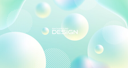 Gradient wave line style abstract background design.