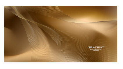 Golden wave style background design.