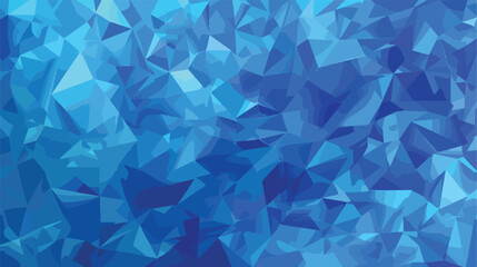 Blue polygonal illustration which consist of triangle - obrazy, fototapety, plakaty