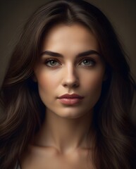 Fototapeta premium Closeup Portrait of a Beautiful Attractive Hot Woman with Glasses, Natural Look, Fashion Style Model