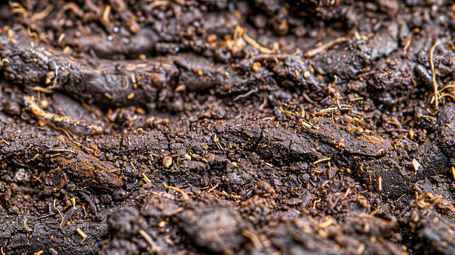 The earthy texture of soil, a close-up on the foundation of all terrestrial life