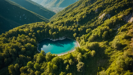 magnificent Montenegro aero - obrazy, fototapety, plakaty