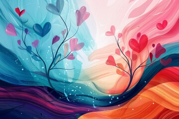 abstract background for National Share A Story Month