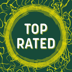Top Rated Green Yellow Circle Abstract Texture Text 