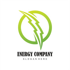 eco energy modern logo design template