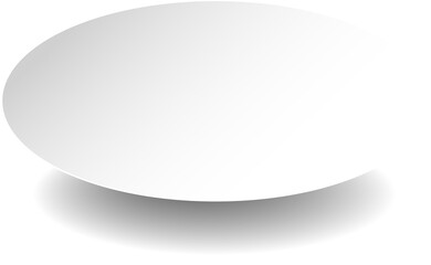 White paper round shadow