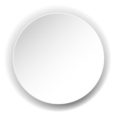 White paper round shadow