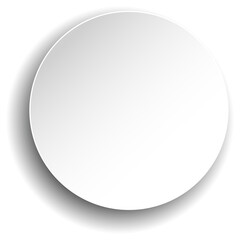 White paper round shadow
